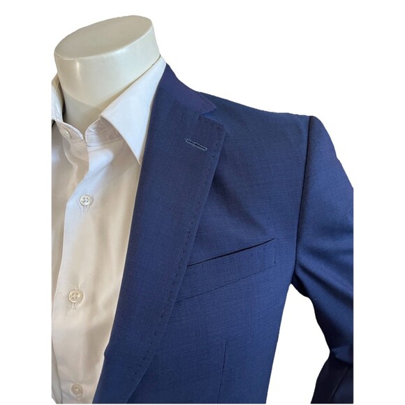 Ted Baker Endurance JAY CT Men 38R Blazer Wool Dual Vent Stitched Lapel Jacket - Picture 2 of 14